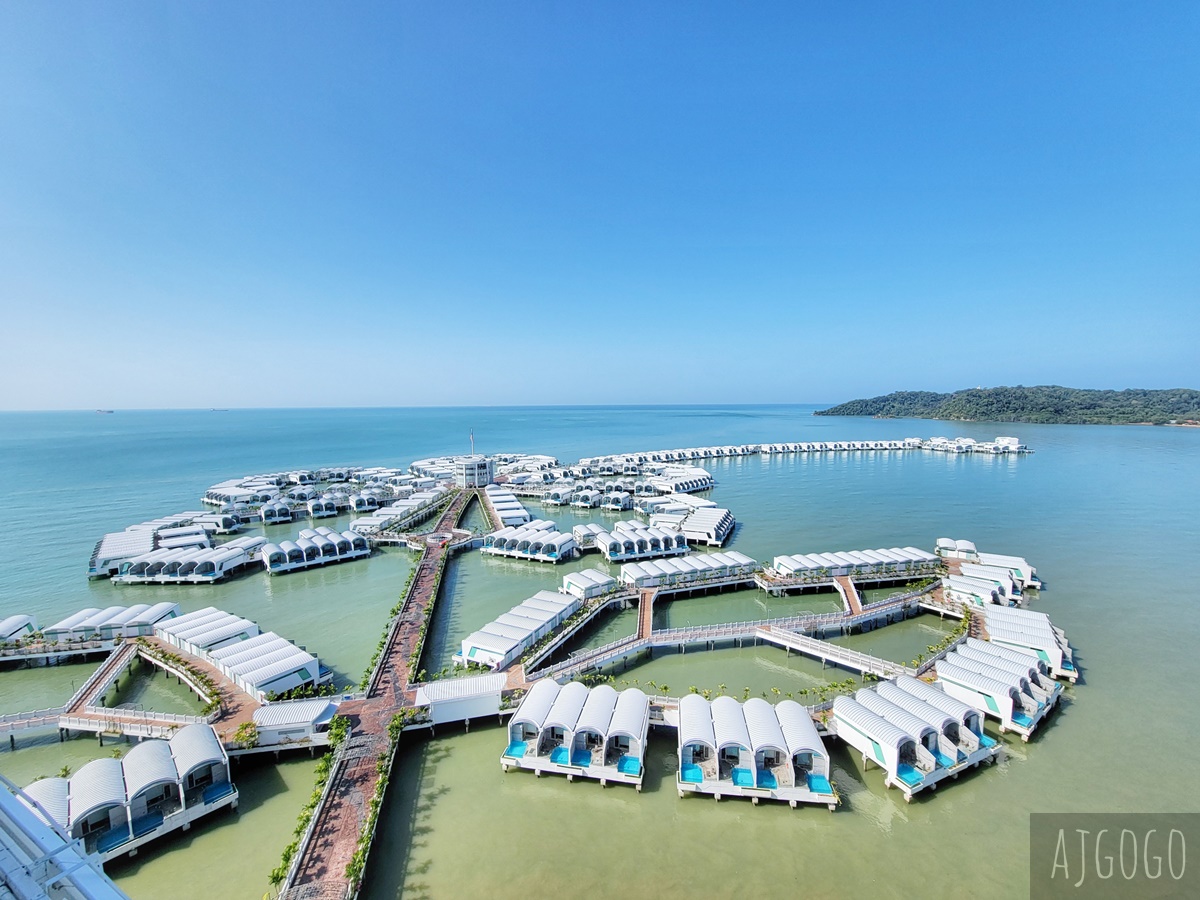 馬來西亞大紅花度假村 一房一泳池的海上villa 水上屋 私人沙灘與多種水上活動