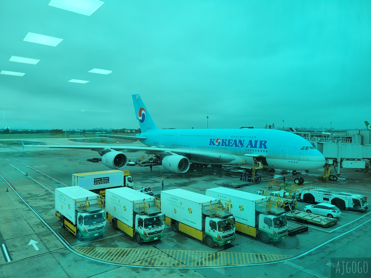 大韓航空A380 KE186 台北桃園>首爾仁川 A380經濟艙飛機餐