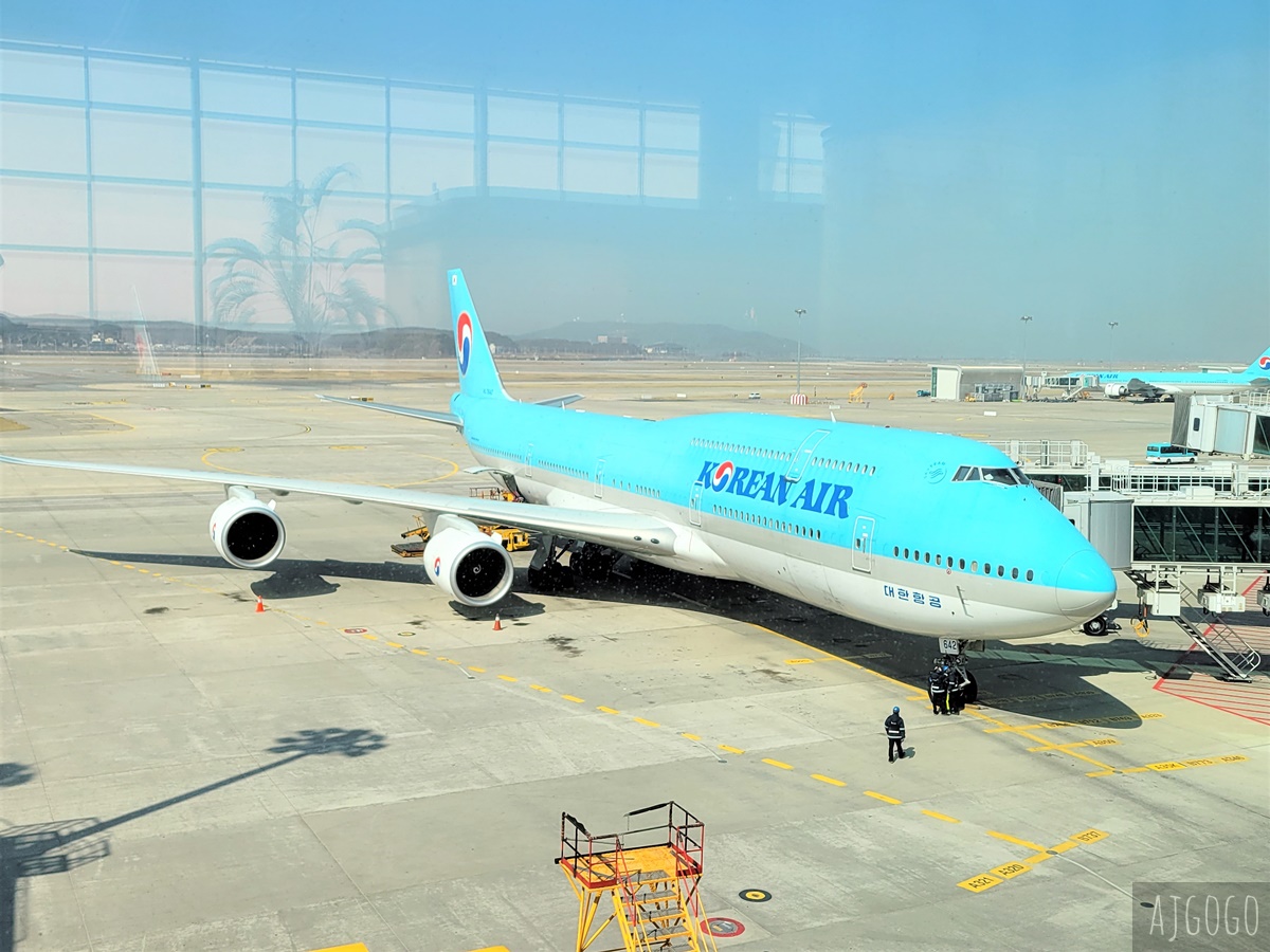 大韓航空 KE185 首爾仁川 > 台北桃園 747-8 經濟艙飛機餐