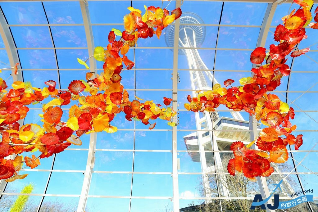 西雅圖 太空針塔+胡利花園及玻璃藝術館+單軌電車 西雅圖世博會園區半日遊 tripadvisor第一名景點
